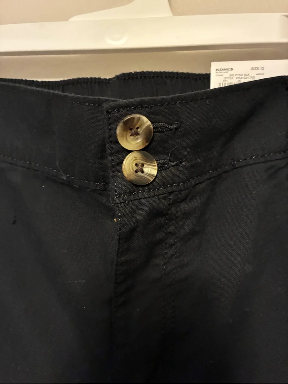 Sonoma Black Utility Capri Pants – Size 12 – NWT